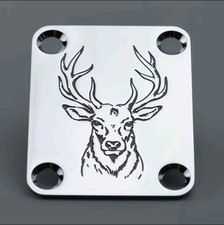 Stag head neck Plate, guitar neck Plate, for fender and Gibson 