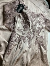 La Femme Dress 6  Lavender Embroidered Lace Sleeve A-Line Dress 6 Maxi