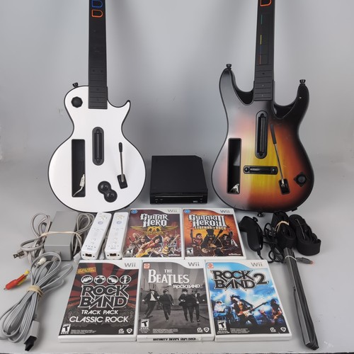 Wii guitar hero console bundle - wii,