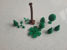 A selection of Lego trees  and