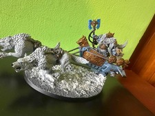 Space Wolves Logan Grimnar on Stormrider Warhammer 40k Space Marines pro painted