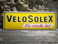 Enameled bicycle plate SOLEX