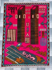 Hand Afghan Vintage 9/11 War