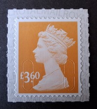 GB 2019 Security Machin SG U2971 £3.60p Yellow-Orange M19L Mint MNH