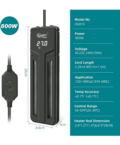 Hygger 800w submersible - 800w,