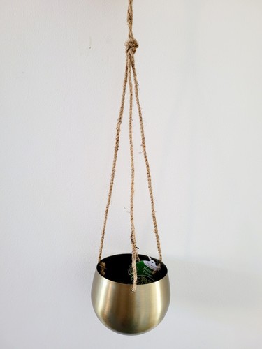 Brass hanging pot 12cm - pot,