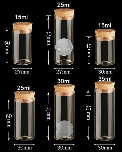 5ml 60ml empty clear glass - empty,