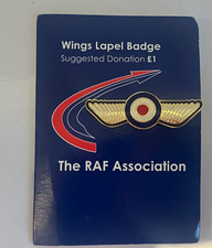 RAFA RAF ASSOCIATION WINGS ENAMEL LAPEL PIN BADGE