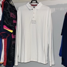 Musto Ocean Outfitters Sailing Rugby Shirt Jersey White Long Sleeve Mens XL