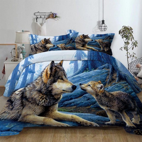 Wolf duvet quilt cover - quilt,