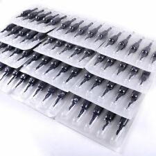 60pcs Body Art Tattoo Needle with Tube 3/4 Grip and Tip Mix Sizes Body Needles