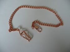 Brand new rose gold plated pocket watch chain