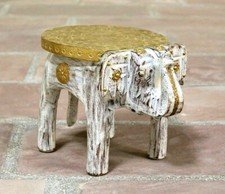 Small Rustic Wooden Elephant