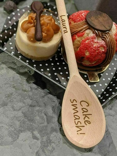Wooden cake smash spoon - cake,