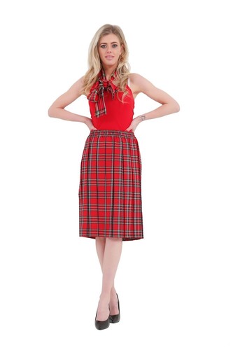 Ladies girls tartan check - girls,