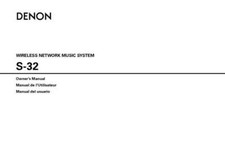 Denon S-32 Music System Owners