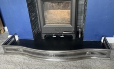 Antique 19th Century Cut Steel Fire Fender - Vintage Original - 126cm x 32.5cm