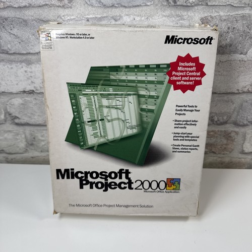 Microsoft project 2000 vintage - 2000,