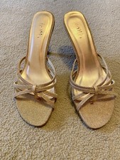 Faith Gold Strappy Heeled