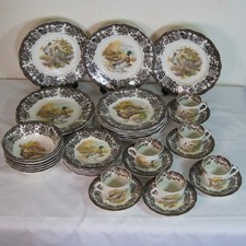 36pc 6 Settings Royal Worcester Palissy Game Bird Series Part Dinner Service