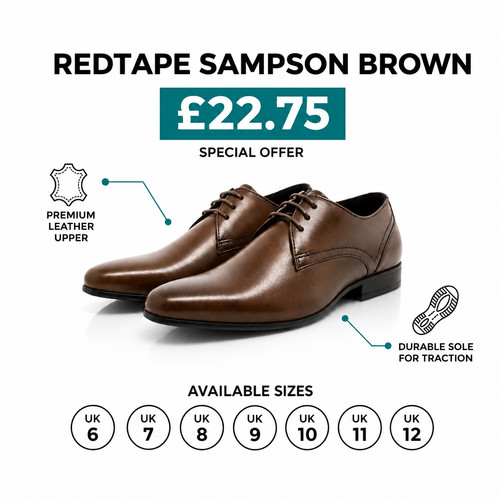Mens redtape leather formal - mens,