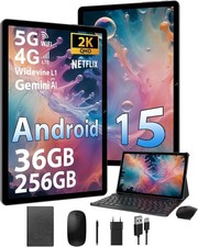 Android 15 Tablet 11 Inch With sim Card Slot,Gaming Office Tablets 5G WiFi,Octa-