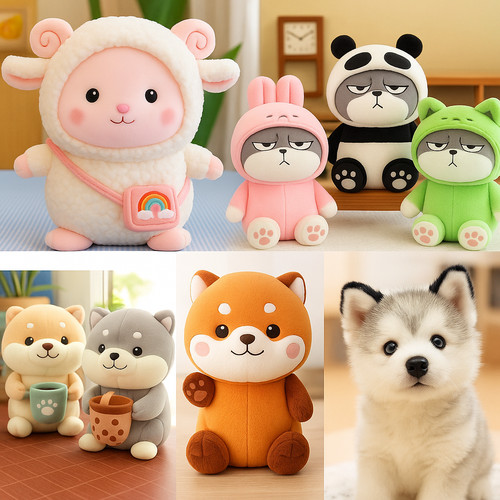 Cute animal plush - animal,