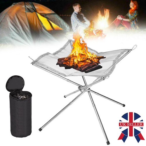 Folding portable fire pit - folding,