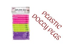 96 PCS Plastic Dolly Pegs -