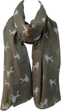 Poodle Print Scarf Dogs Fancy