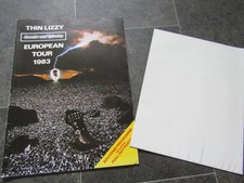THIN LIZZY THUNDER AND LIGHTNING EUROPEAN TOUR 1983 Programme & Poster
