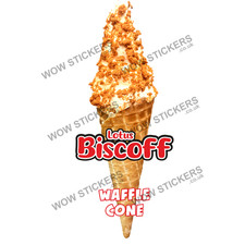 Biscoff Crumb Waffle Cone Ice