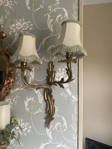 Pair french antique wall - of,