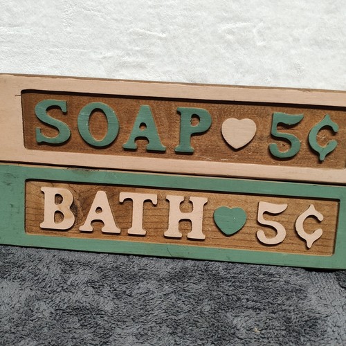 Lot two wooden 18x4 - of,