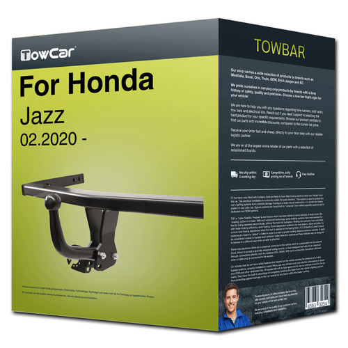 Towbar fixed for honda jazz - towbar,