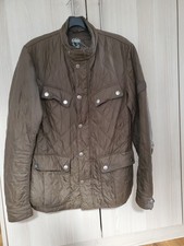 Mens Brown Quilted Barber