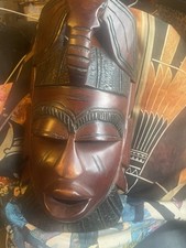 African Tribal Wall Mask Dark