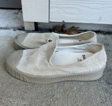 Spalwart Beige Slip On Shoes Sz 37 Suede 