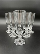 6 Champagne Flutes In Crystal