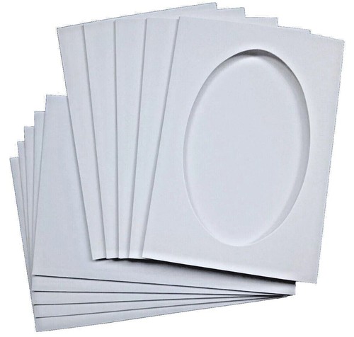 Oval aperture tri - tri-fold, cards