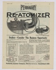 1921 Penberthy Injector Co. Ad: Re-Atomizer for Engines - Detroit, Michigan