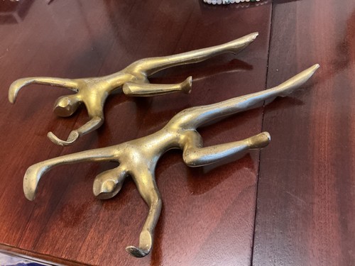 Two modern brass - , figures