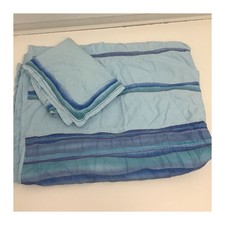 BHS Blue Striped Duvet Cover