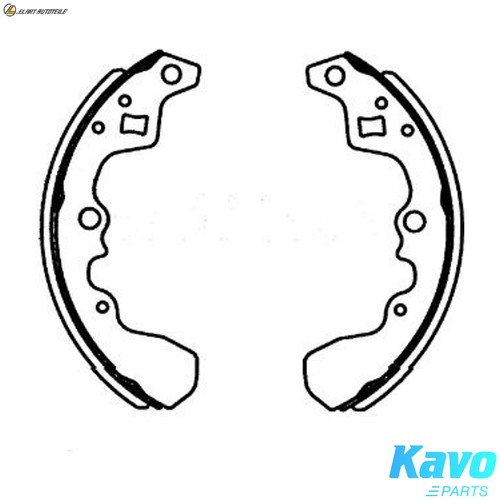 Brake shoe set kbs - kbs-8910, for