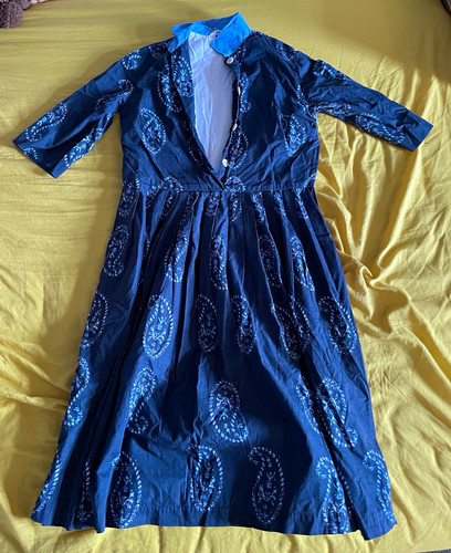 Toast navy paisley - toast,