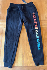 HOLISTER BLACK JOGGING BOTTOMS