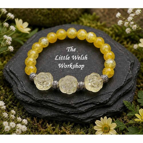Yellow dragons vein bracelet