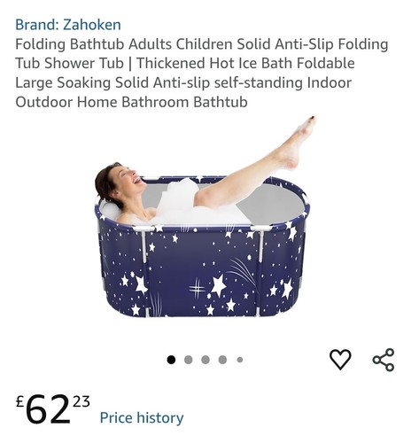 Portable folding bathtub - portable,