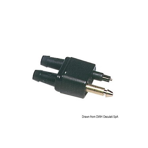 Male double fuel connector - male,