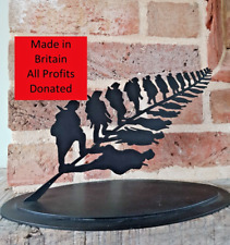 Metal Anzac Fern Leaf Army